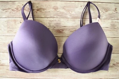 Sutiã Victoria's Secret 36D *MUITO SEXY* PUSH-UP LISO *Roxo Valente* - Imagem 1 de 4