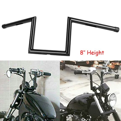 Manillar colgante Ape de 8" de elevación de 1"" para Honda Shadow VT750 VT1100 VTX1300 VTX1800 Foto 1 de 4