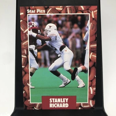 1991 Star Pics #86 STANLEY RICHARD RC Texas Longhorns Rookie - Image 1 of 2