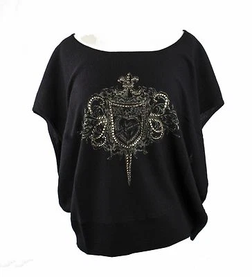 Blusa túnica negra holgada Faith Connexion para mujer XS-M $375 Foto 1 de 4
