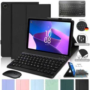 QWERTZ Tastatur Maus Hülle Case Für Lenovo Tab M10 Plus 3rd Gen P11 Pro P11 Plus - Bild 1 von 60