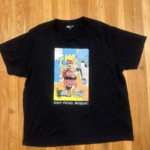 UNIQLO UT Jean Michel Basquiat T shirt Mens 3XL Graphic Short Sleeve Black - Picture 1 of 4