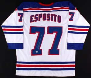 Phil Esposito Signed New York Rangers Jersey Inscribed "HOF 1984" (JSA COA) - Picture 1 of 6