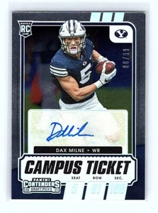 Boleto de campus Panini Contenders 2021 selecciones de draft automático #285 Dax Milne SN 86/99 - Imagen 1 de 2