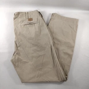 Polo Ralph Lauren Classic Fit Chino Cotton Khaki Pants Mens Actual 35x32 - Picture 1 of 8