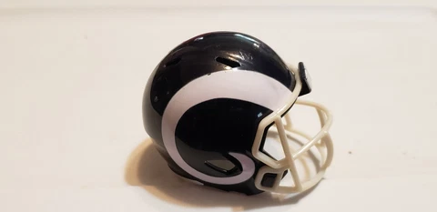 LOS ANGELES RAMS WHITE HORNS SPEED NFL  #910 POCKET PRO HELMET RIDDELL FOOTBALL Cover