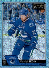 2016-17 O-Pee-Chee Platinum Ice Blue Traxx #28 Daniel Sedin