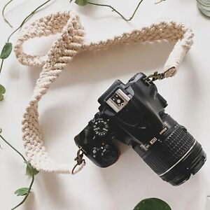 Bracelet d'appareil photo Macrame pour tous les appareils photo reflex numériques vintage sangle d'appareil photo amoureux cadeau pour lui