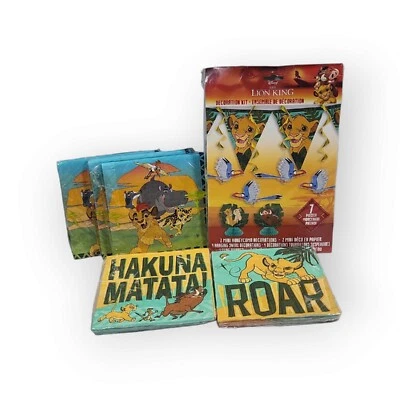 Disney Lion King Birthday Party Decoration 7pc Decoration Kit 5pk Napkins - Image 1 of 4