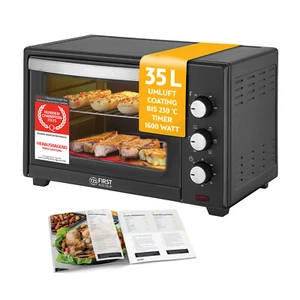 Minibackofen 35L Backofen Pizzaofen Toastofen Doppelglastür TZS First Austria - Bild 1 von 5