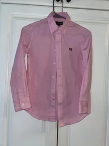 Polo Ralph Lauren button down pink collar shirt boys size 10 - Picture 1 of 6