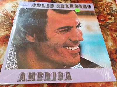JULIO IGLESIAS "AMERICA" LATIN POP ROMANTICAS ☆ULTRA RARE LP VG+ - Image 1 of 4