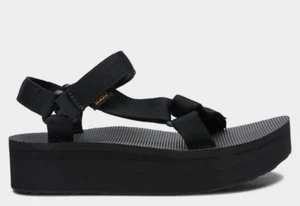 TEVA Black Universal Flatform Sandals Size EU40/US9/UK7 - Picture 1 of 7