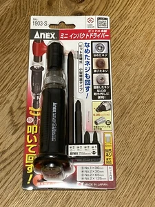ANEX Mini Impact Driver Screwdriver Bit 4 Sets No.1903-S MADE IN JAPAN - Picture 1 of 4