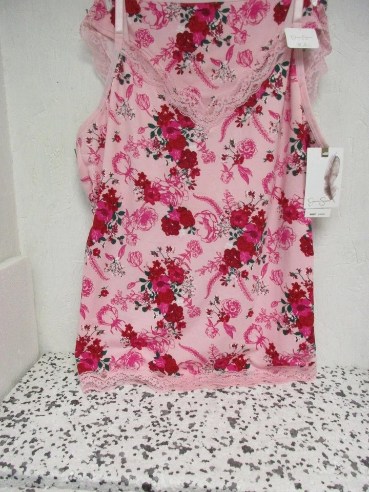 Jessica Simpson Juego Cami 2 Piezas Rosa Estampado Floral Talla Mediana ¡Nuevo!!!! Foto 1 de 2