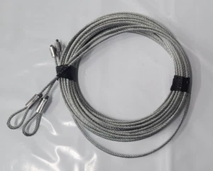 (5.2m Long) 3.2mm Garage Door Cable (Pair) Suit Sectional Panel Tilt Lift Doors - Picture 1 of 1