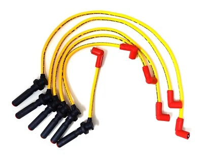 Stealth 3.0L V6 DOHC 91-99 High Perform 10 mm Yellow Spark Plug Wire Set 28152Y - Image 1 of 2