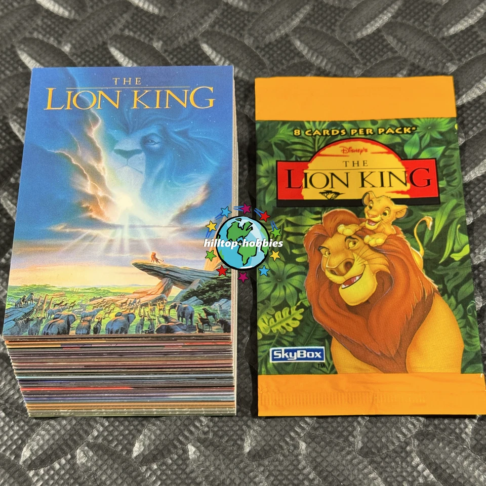 Skybox The Lion King 1994 juego completo de 90 cartas coleccionables Disney + ¡envoltura! Foto 1 de 1