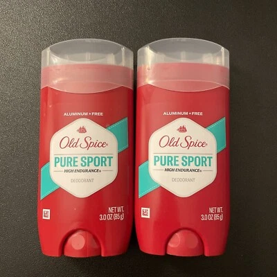 2x Old Spice Pure Sport Desodorante de Alta Resistencia para Hombres 3 OZ Ea Nuevo Foto 1 de 2