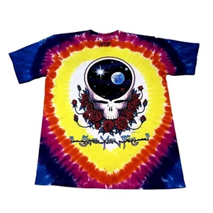 GRATEFUL DEAD x LIQUID BLUE Tie Dye T Shirt SPACE YOUR FACE Size SMALL - Picture 1 of 12
