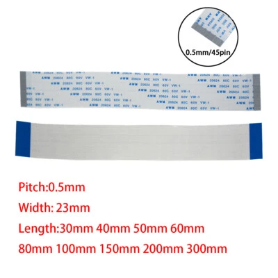 45Pin 0.5mm FFC FPC Flexible Flat Cable AWM VW-1 20624 80C 60V Connector Wire - Image 1 of 4