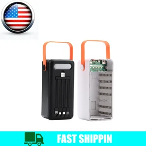 DIY 28x 18650 Type-C USB Battery Storage Box Fast Charging Power Bank Case Shell - Picture 1 of 28