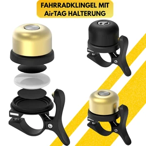 Fahrradklingel mit AirTag Halterung – Versteckter Diebstahlschutz fürs Fahrrad - Bild 1 von 8