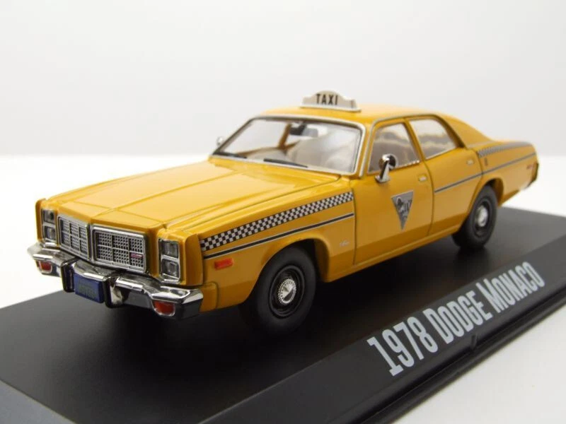 DODGE MONACO CITY CAB TAXI 1978 ROCKY III 1982 GREENLIGHT 86612 1 43 FILM