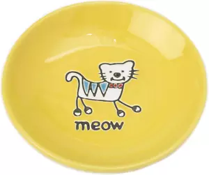 Petrageous 11019 Silly Kitty Geschirrspüler und Mikrowelle Steinzeug Katze Untertasse 5 Zoll - Bild 1 von 12