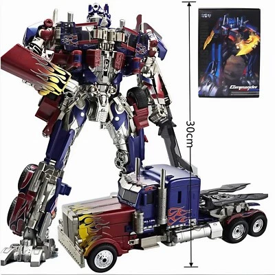 Игрушечная экшн-фигурка робота-трансформера Optimus Prime & Jetfire 30 см из сплава - Изображение 1 из 4