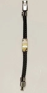 Afrikanisches Armband schwarz Leder Aufsteckarmbänder Schmuck Handarbeit Ghana Verkauf - Bild 1 von 10