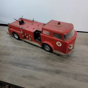 Vintage 1960s Buddy L AMF Wen Mac Corp Texaco Fire Chief Truck - Picture 1 of 24
