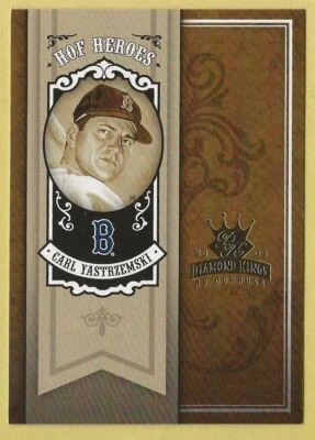2005 Donruss Diamond Kings Carl Yastrzemski HOF Heroes Boston Red Sox HH-34 - Image 1 of 2