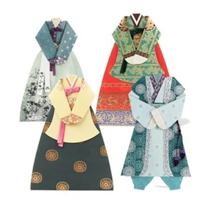 Juego de 4 sobres de aniversario de tarjetas Hanbok premium de The Somssi tradicional de Corea - Imagen 1 de 10