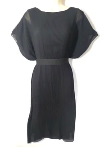 NU Denmark Josie Kleid Gr. S schwarz Plissee Wappengürtel Lagenlook - Bild 1 von 17