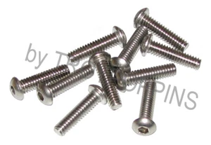 10-SS 1/4-20 X 1 BH BUTTON HEAD CAP SOCKET MACHINE SCREWS 18-8 STAINLESS STEEL - Picture 1 of 1