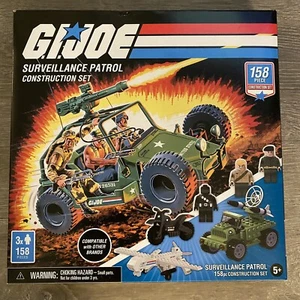 GI Joe Surveillance Patrol Construction Building Set Hasbro Snake Eyes Fig NIB - Picture 1 of 3