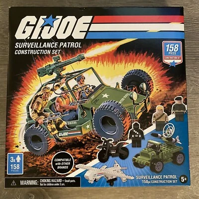 GI Joe Surveillance Patrol Construction Building Set Hasbro Snake Eyes Fig NIB - Image 1 of 3