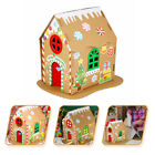  Christmas Cookie House Xmas Handmade Decor Cardboard Gingerbread Toy