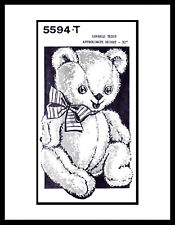 Mail Order #5594-T TEDDY BEAR Fabric Sewing Stuffed Animal Pattern Craft TOY 32"
