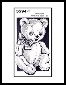 Versandhandel #5594-T Teddybär Stoff Nähen Stofftier Muster Handwerk Spielzeug 32 Zoll - Bild 1 von 3