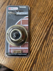 Artículo botón timbre latón antiguo Utilitech # 33383-NIP (mm) - Imagen 1 de 4