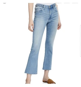 Jeans bootcut FRAME Le Crop vita intrecciata taglia 28 - Foto 1 di 7