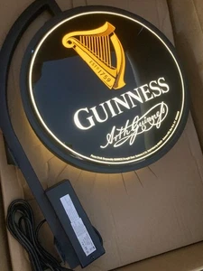 🌟 NIB Guinness Pub Sign Dublin Ireland LED Beer Bar Sign Light - Picture 1 of 9