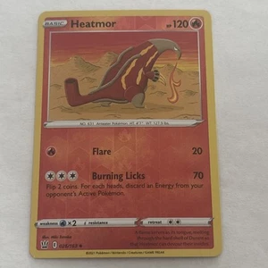 Reverse Holo Heatmor 026/163 stili di battaglia non comuni Pokemon TCG - Foto 1 di 2
