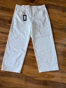 M&S AUTHOGRAPH WHITE WIDE LEG JEANS - SIZE 20 - SHORT - WITH TAGS - STRETCHY - Bild 1 von 7