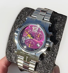 Renato Beauty Limited Swiss Chronograph Uhr Pink Dial Diamond Accents Y2K - Bild 1 von 7