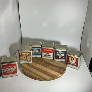 Lote de 6 latas de especias The Tin Box Company vintage años 90 - Imagen 1 de 7