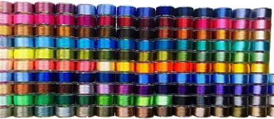 60 Pcs/Colors Prewound Embroidery Bobbins Thread Embroidery Machine Thread Kit.  - Image 1 of 4