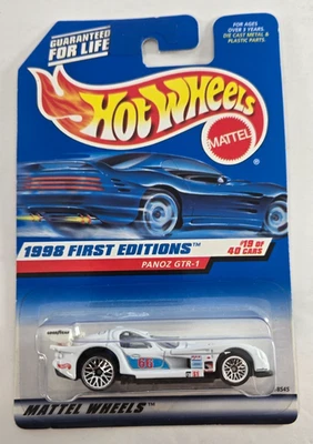Hot Wheels 1998 First Editions #19 of 40 Cars Panoz GTR-1 Collector #657 White - Image 1 of 4